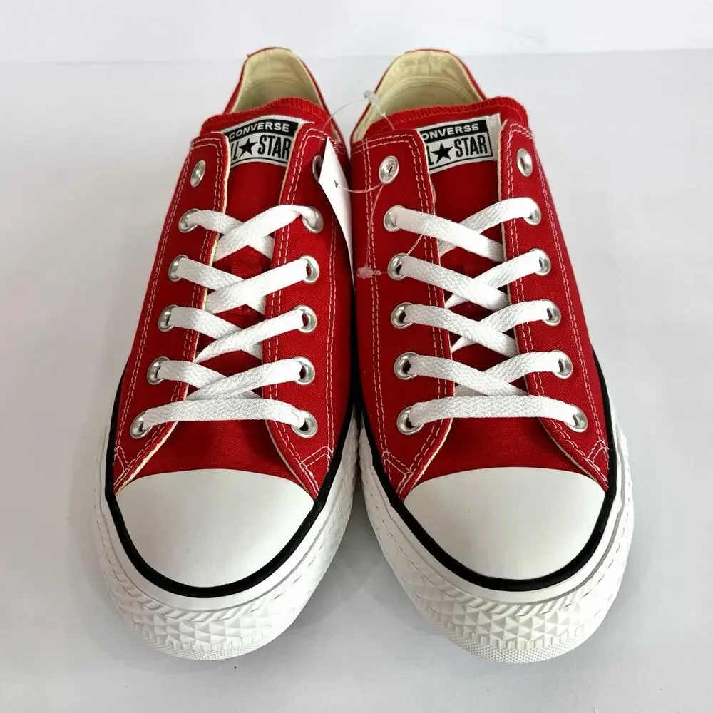 Converse All Star Chuck Taylor Shoes Ox Canvas Low Top Red Women's Size 10 M9696